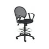 Boss Office Products Mesh Drafting Chair with Loop Arms