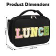 thumbnail image 4 of GYEUKHAM Insulated Kids Lunch Box, Mini Cooler Tote for Girls & Boys, Soft Thermal Meal Bag for Back to School,BlackWithLetter, 4 of 8