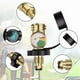 thumbnail image 5 of Adaptador de recarga de tanque de gas con rosca POL a QCC y conector de válvula reductora de presión de aire con manómetro, 5 of 12