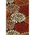 thumbnail image 2 of SAFAVIEH Veranda Kandy Floral Indoor/Outdoor Area Rug, 5'3" x 7'7", Chocolate/Terracotta, 2 of 7