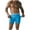Blue, variant on Elainilye Fashion Mens Swim Trunks Flat Angle Color Matching Trend Quick Drying Swimming Trunks,Blue