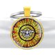 thumbnail image 1 of Llavero de metal con cúpula de cristal de la paloma del Espíritu Santo católico, 1 of 4