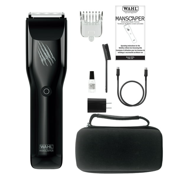 Wahl Grizzly Body Groomer/Trimmer with Extra-Wide Blade, 120-Min Cordless Runtime, Waterproof Design, USB Charging – Model 3296