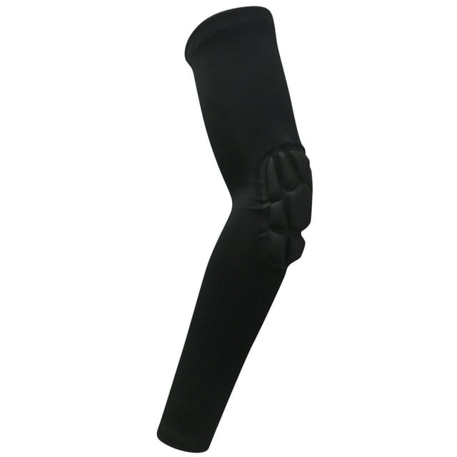 CTIRCHIU 1pc Sports Arm Sleeve Protective Elbow Sleeve Long Elbow Protector Riding Bike Sleeves for Outdoor Playing Basketball (M, Black)