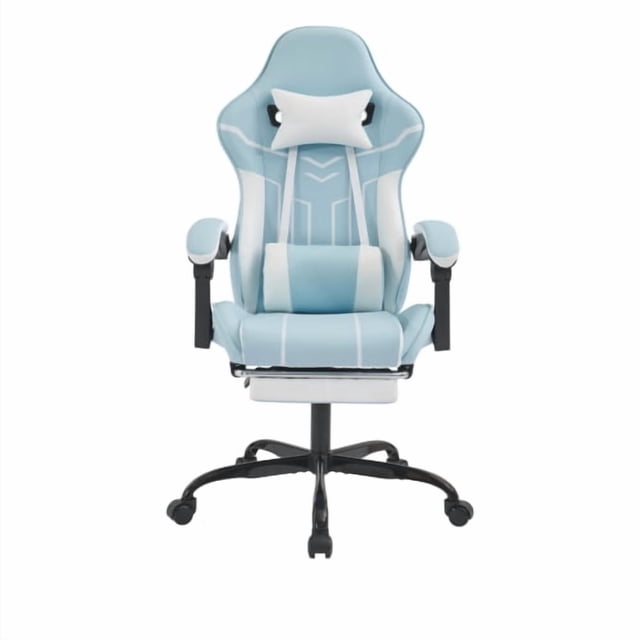 Silla de juego, silla de computadora Silla ergonómica con respaldo de pies Silla de oficina Silla ergonómica de computadora con respaldo lumbar