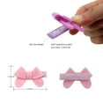 thumbnail image 3 of VANIDO Baby Hair Clips No Slip Hair Bows for Toddler Girls, Baby Barrettes for Fine Hair, Fully Lined Hair Pins Tiny 2" Hair Bows Alligator Clips for Girls Infants, 3 of 5