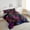 Black Purple Green, variant on Manfei Abstract Skull Comforter Sets Queen Size,Bohemian Damask Bedding Queen Comforter Set,Gothic Style Comforters & Duvets,Breathable Halloween Room Decor,Reversible,3 Pieces