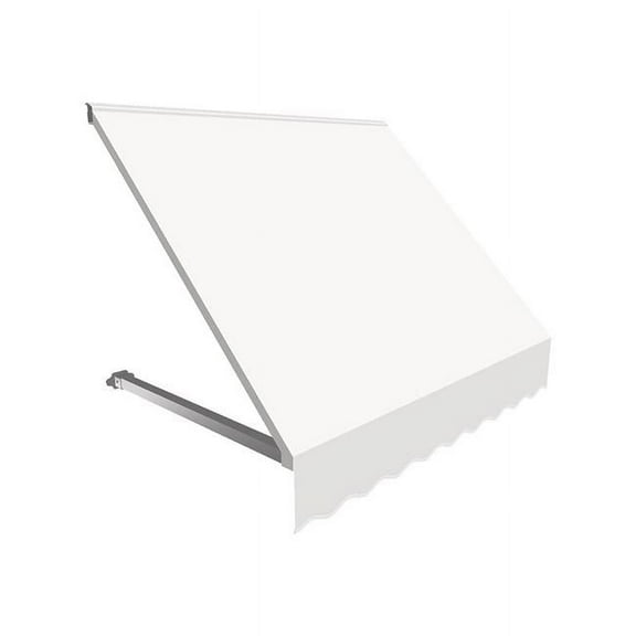 Awntech ER1030-US-7W 7.38 ft. Dallas Retro Window & Entry Awning, Off White - 16 x 30 in.