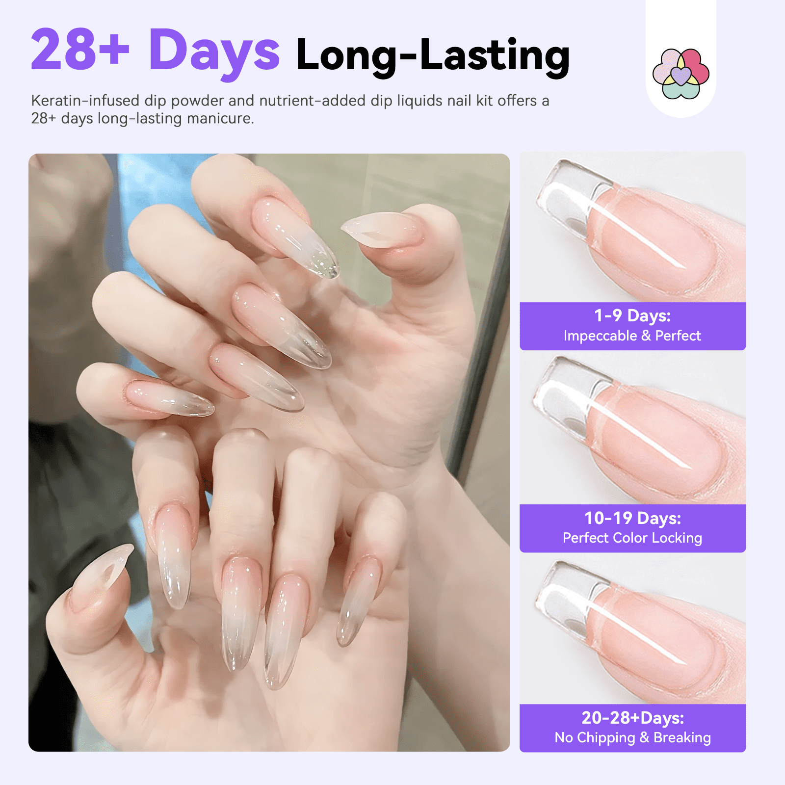 SAVILAND Dip Powder Nail Kit with Everything - 20 Colors Dipping Powder Nail Kit with Base Coat and Top Coat and Activator and Brush Saver Dip Powder Liquids Set