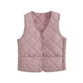 thumbnail image 2 of Womens Puffer Vest Lightweight Sleeveless Buttons V Neck Jacket for Layering Fall Winter Warm Inner Gilet with Pockets, 2 of 3