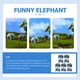 thumbnail image 3 of 10pcs mini figura decoración elefante de elefante, 3 of 5