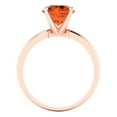 thumbnail image 4 of Clara Pucci 14K Rose Gold 2ct Tourmaline Solitaire Ring for Women, 4 of 8