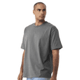 thumbnail image 4 of BELLA + CANVAS Men 7.5 oz Heavyweight T-Shirt, Short Sleeve Crew Neck Cotton Tee, Asphalt, L, 4 of 4
