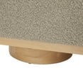 thumbnail image 5 of SAFAVIEH Couture Vianna Solid Boucle Modern Bench with Storage, Brown, 5 of 7