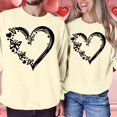 thumbnail image 2 of Valentines Shirt for Women Love Heart Graphic Print Long Sleeve Sweatshirts Casual Valentines Gifts Relaxed Fit Tops Outfit Clothes, 2 of 4