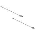 thumbnail image 1 of Oleegame 2PC Stainless Steel Cutlery Set Stainless Spoon Spoon Inch Cocktail Steel 12 Cocktail Threaded Spoon Bar Spoon Kitchen，Dining & Bar Silver, 1 of 6