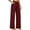 Red, variant on Ecqkame Women's Fleece Lined Yoga Pants Wide Leg Drawstring Waist Warm Sports Trousers Casual Loose Workout Leggings with Pockets Beige XXL