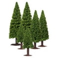 thumbnail image 3 of FUEENIRVA 6Pcs Green Plastic Pine Tree Figures for Model Train and Diorama Scenery Decoration, 3 of 7