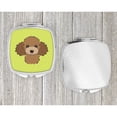 thumbnail image 4 of Carolines Treasures BB1318SCM Checkerboard Lime Green Chocolate Brown Poodle Compact Mirror BB1318SCM  multicolor, 4 of 4