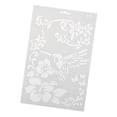 thumbnail image 2 of Matsuzay Plantilla de dibujo, plantilla de regla de plástico, tablero de pintura para bricolaje, decoración de álbum hueco, n. ° 9 pinturas Blanco 10#, 2 of 6