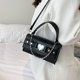 thumbnail image 5 of Alligator Mujeres PU Bolso Amor Cadena Hombro Crossbody Tote Bag (Negro) Tmvgtek Oficina Multiescena Multifunción, 5 of 9