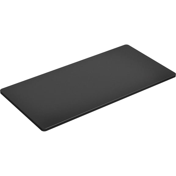 Black 60 x 24 Inch Solid One-Piece Desk Top for Sit-to-Stand and Standard Desk Frames