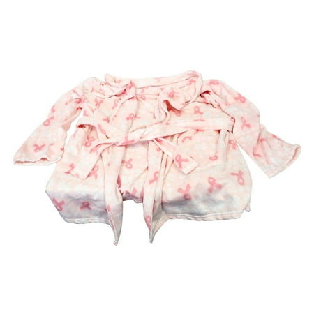 Breast Cancer Rose - Breast Cancer Awareness Fleece Robe