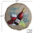 thumbnail image 3 of Wine Decorative Garden Stone/ Wall Plaque, 3 of 4