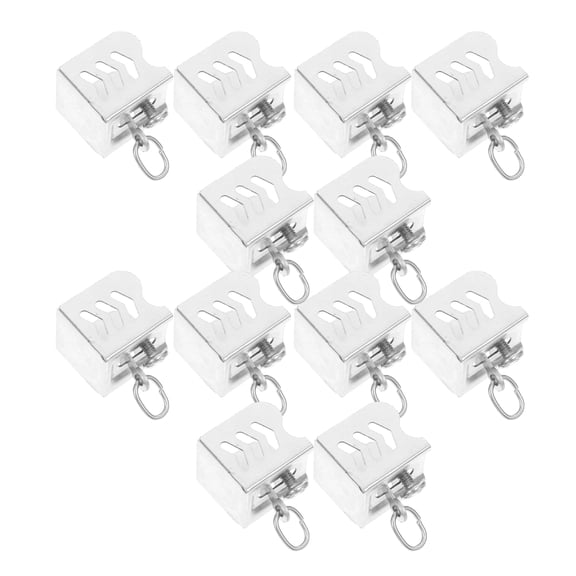 Masteelf 12pcs Curtain Track System End Caps For Curtain Track Ceiling Or Wall Mount Curtain System End Stop For Room Divider Sliding Curtain Rail Cap Silver