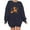2-Dark Gray, variant on qelini Crewneck Sweatshirts Women Graphic Halloween Long Sleeved Sweatshirt Oversized Cute Ghost Print Spooky Season Holiday Party Sweater Fall Winter Pullover Top Gray XL