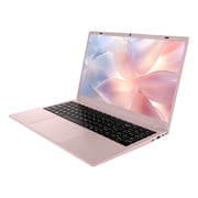 RNRUO 15.6 Pink Laptop Computer, 8GB RAM 256GB SSD, Intel 6500Y with 2 Cores, up to 3.4GHz, FHD Display, Office 2024, WiFi5 BT5.0, PC Laptop for Business, Student, Office