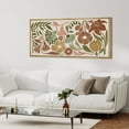 thumbnail image 3 of IDEA4WALL Extra Large Framed Canvas Print Wall Art Romantic Wildflowers Garden Retro Fine Art Nature Wilderness Vintage Floral Wall Decor Oversized Artwork Relax/Calm for Living Room - 60"x30", 3 of 5