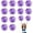 Colorful+Purple, variant on 12 PCS pom poms Cheerleading,13.8inch Sports Team Spirits Cheering Squad Dance Training with Handle Rings