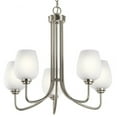 thumbnail image 6 of Traditional Five Light Chandelier-Brushed Nickel Finish-Clear Seeded Glass Color Bailey Street Home 147-Bel-4187348, 6 of 10