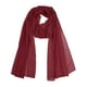 thumbnail image 1 of INSPIRAR CHIC Bufanda de Chiffon Sólido para Mujeres Ligera Suave Sheer Larga Envoltura para la Cabeza Chal Bufandas Burdeos 68.9x29.5 pulgadas, 1 of 7