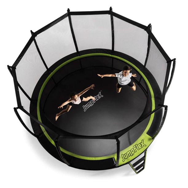JumpFlex HERO 15' Backyard Outdoor Trampoline for Kids with Net