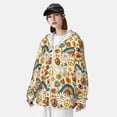 thumbnail image 3 of Balery Mushrooms And Rainbows Peace Sudadera ligera de manga larga con capucha y protección solar UPF 50+ para hombre y mujer, ideal para pesca y running-X-Large, 3 of 7