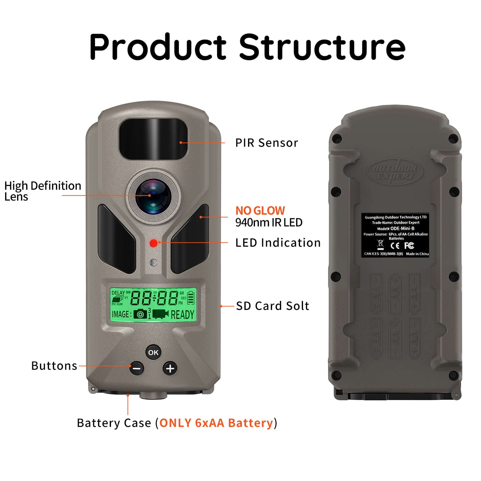 20MP Mini Trail Camera 1080P Hunting Trail Camera with No Glow 940nm Night Vision Motion Activated IP66 Waterproof,80ft Illumination Range Hunting Game Cam for Wildlife Monitoring- Grey-(2 Packs)
