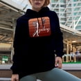 thumbnail image 2 of Distressed Swinging Golf Player, Golfing or Golfer Themed Merch Gift, Navy Blue Hooded Sweatshirt or Hoodie, X-Large, 2 of 5