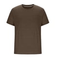 thumbnail image 4 of Taqqpue Mens Casual Short Sleeve T-Shirts Crew Neck Loose Fit Workout Shirt Cotton Quick Stretch Drying Gym Athletic Blouse Solid Color Tee with Pockets, 4 of 6