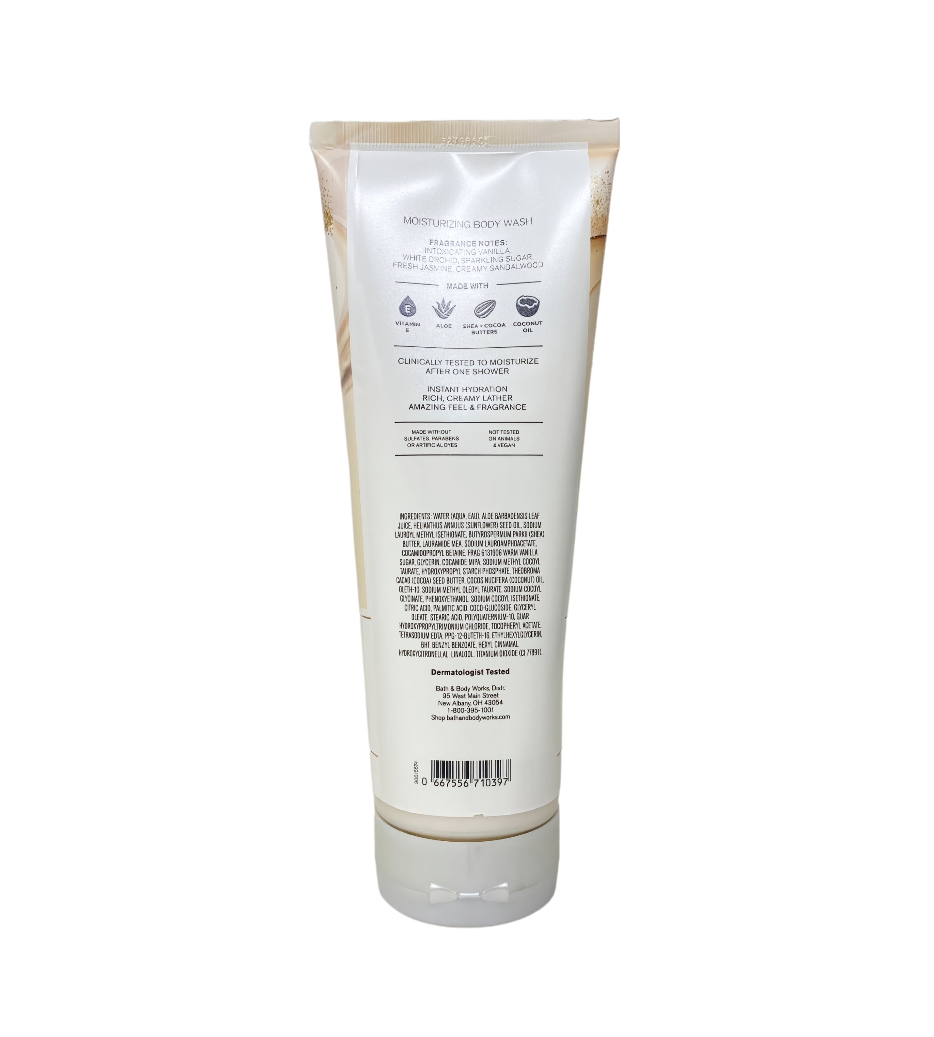 Bath & Body Works Warm Vanilla Sugar 2 Moisturizing Body Washes with a Natural Oats Bar Soap