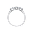 thumbnail image 2 of Five Stone Diamond Anniversary Ring in 10K White Gold (1/2 cttw) (I-Color, SI3-I1 Clarity) (Size-6.5), 2 of 3