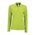 thumbnail image 2 of SOLS Womens Perfect Long Sleeve Pique Polo Shirt, 2 of 7