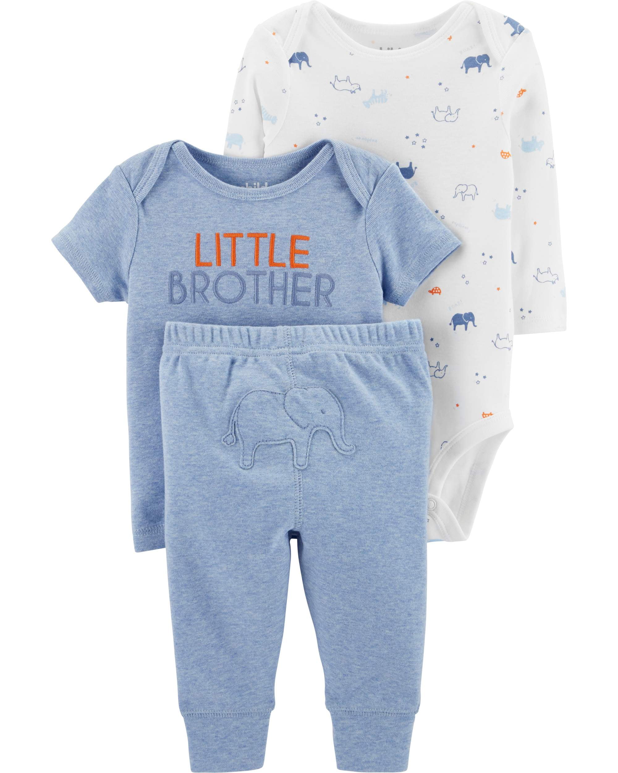 Carters Boys Outfit Pants Bodysuit Shirt 2 piece Set Baby Little Layette Wonders