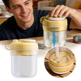 thumbnail image 2 of Ice Coffee Cup With Lid，2-In-1 Ice Cube Bottle With Straw，Press To Release Ice Cube Mold Bottle With Handle To Go Iced Coffee For Freezer, Travel, Gym & Home Use,Yellow - 12x9.3cm, 2 of 4