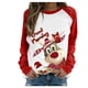 thumbnail image 2 of Pntutb Mujeres Casual Navidad Impresión Raglan Manga Larga Camisas Blusa tops Pntutb Pntutb-5053, 2 of 4