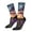 2 Black-2, variant on Starry Night Purple Irises Pattern Sport Socks for Women and Men Crew Socks Sporty Calf Socks Casual Socks