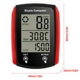 thumbnail image 6 of Wired Bike Computer 19 Functions Touch Bike Speedometer Odometer Waterproof    Computer With Backlight, 6 of 6
