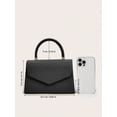 thumbnail image 5 of Women's Elegant Top Handle Handbag, Pebbled PU Leather Satchel Purse, Structured Shoulder Bag for Work, Party & Daily Use, 5 of 7