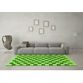 thumbnail image 3 of Ahgly Company Indoor Rectangle Checkered Green Modern Area Rugs, 4' x 6', 3 of 4